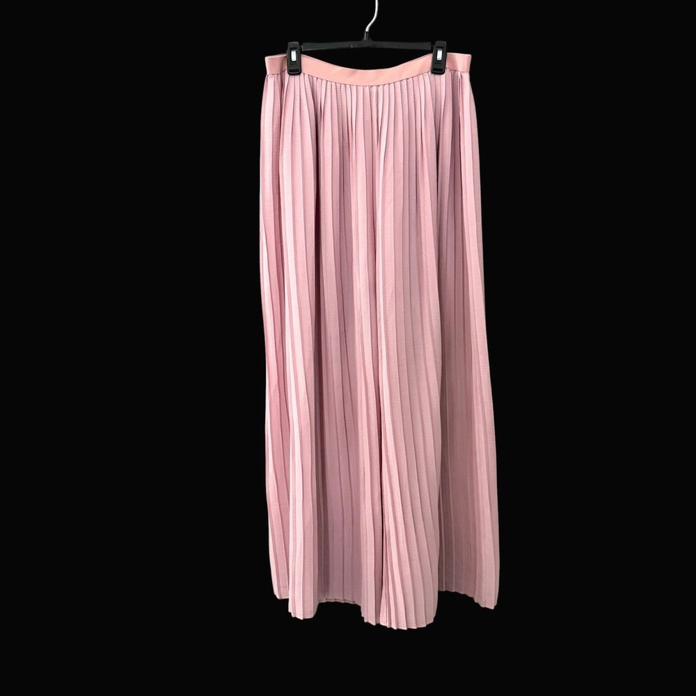 Matilda Jane Curtain Call Pleated Wide Leg Pants L Pink Coquette Balletcore
